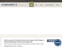 Tablet Screenshot of enginspectnj.com